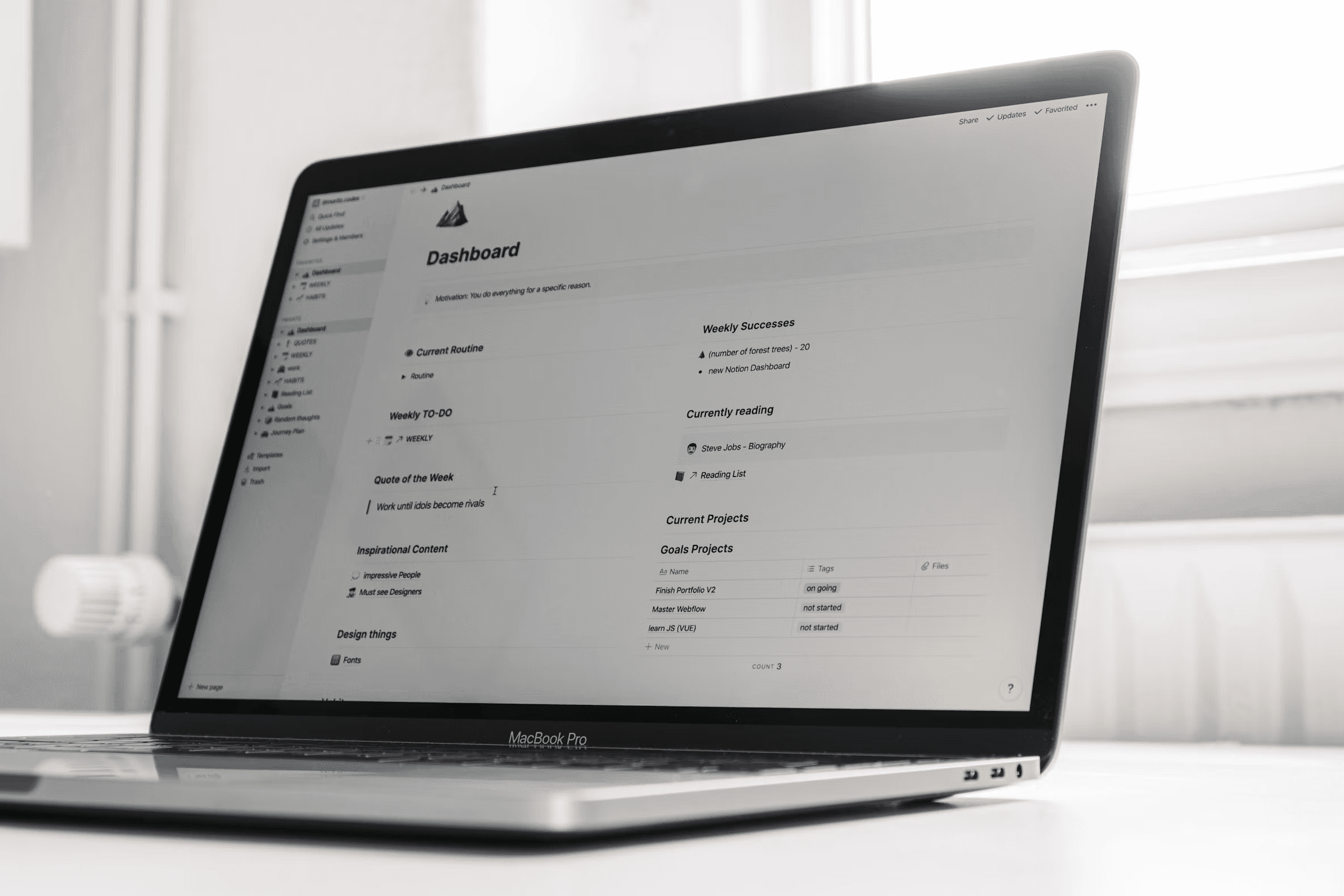 Operations dashboard on a laptop
